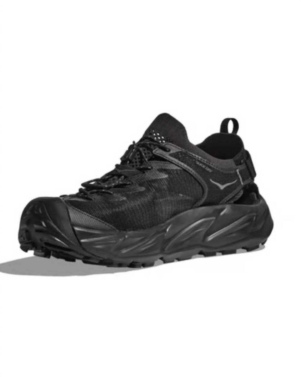 NEW HOKA men's hopara 2 sneakers in black / black
